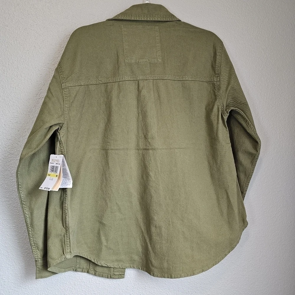 NWT Michael Kors barn jacket button down shacket womens size m